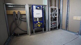 Badvorwandinstallation