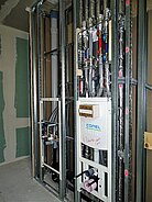 Heizungs-, Sanitär- und Lüftungsstränge, sowie VIS Conel Vorwandelemente