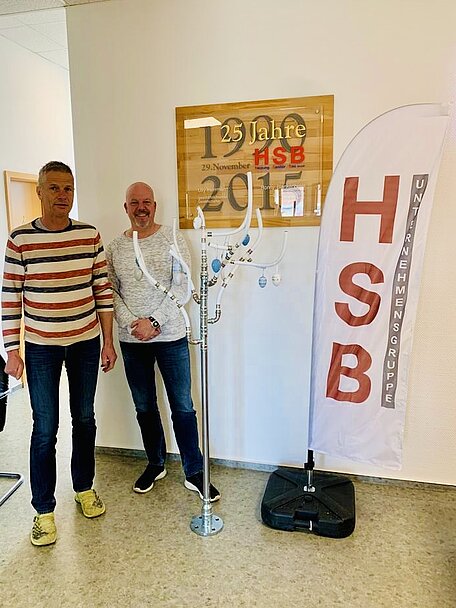 Holger Kratz Geschäftsführer HSB (li.) und Frank Holz Geschäftsführer HSB TH (re.)
